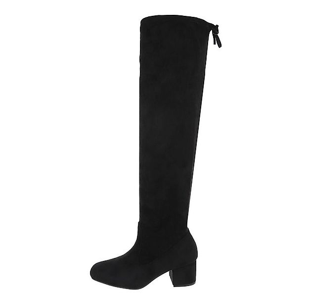 Ital-Design Damen Party & Clubwear Overkneestiefel (85255616) Blockabsatz O günstig online kaufen