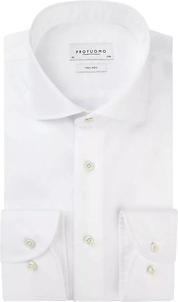 Profuomo Slim Fit Hemd Cutaway Weiß - Größe 40 günstig online kaufen