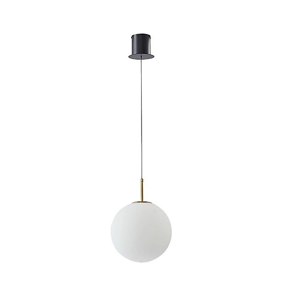 Lucande LED Pendelleuchte Joran 10030127 Modern in Weiß aus Glas 1-flammig günstig online kaufen