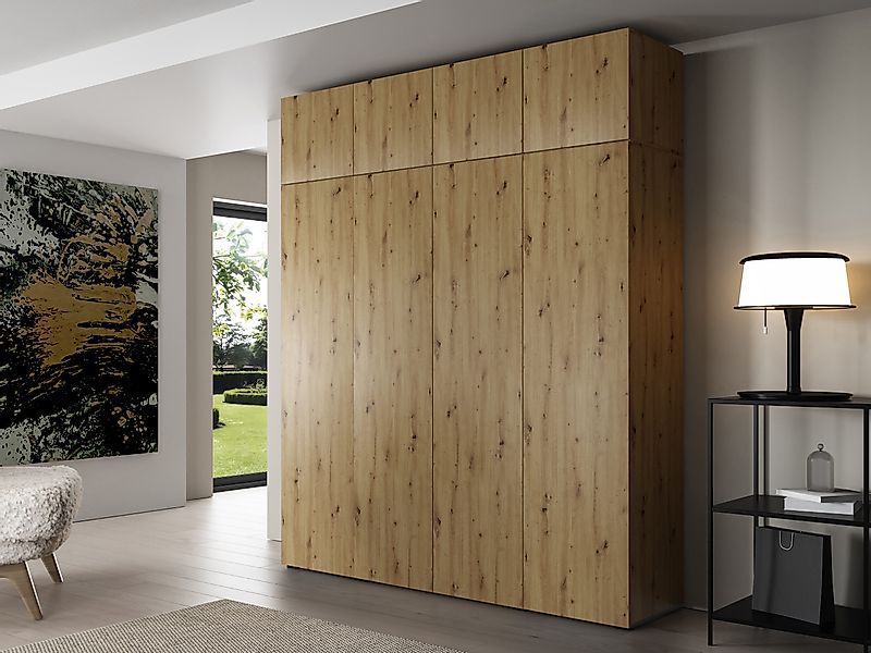 Compleo Kleiderschrank kaschmir oder eiche artisan, günstig online kaufen