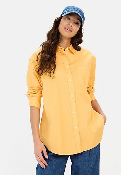 camel active Hemdbluse aus Baumwolle unifarben günstig online kaufen