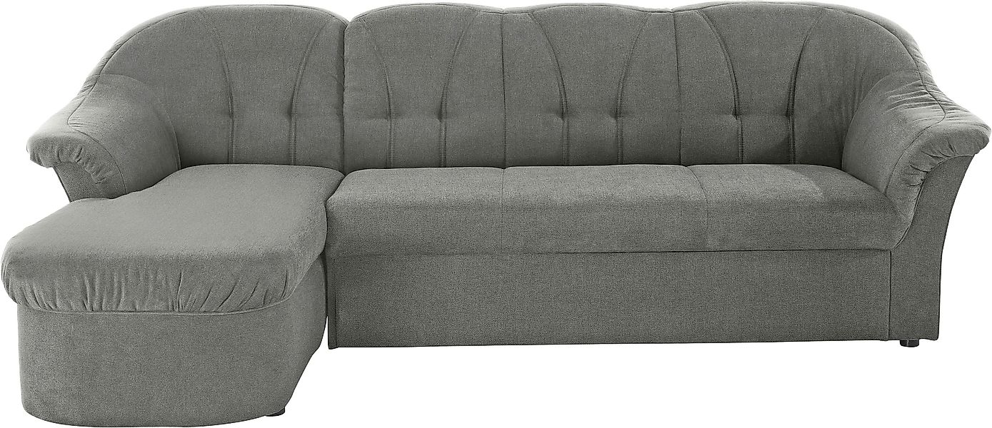 DOMO collection Ecksofa »Pegnitz, elegante Rückensteppung, komfortabel, Bre günstig online kaufen