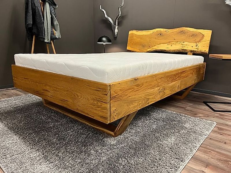 Möbel Specht Einzelbett Single Wood (Eiche massiv, Tischlerhandwerk), Holzk günstig online kaufen