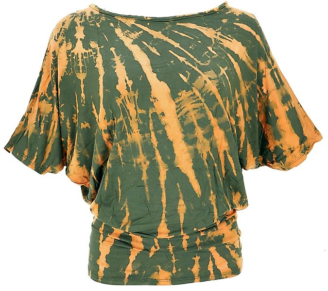 Guru-Shop T-Shirt Batikshirt mit Fledermausärmeln, lockeres.. Festival, Eth günstig online kaufen