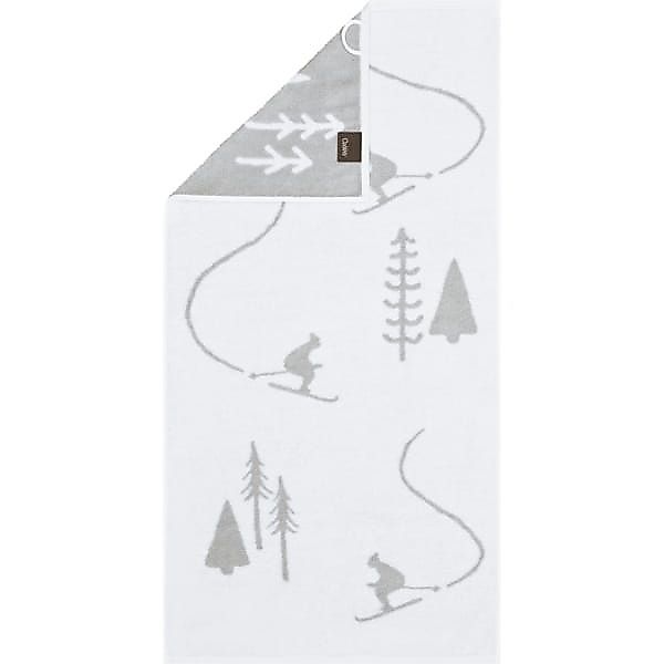 Cawö Handtücher WINTER EDITION Skifahrer 6272 - Farbe: weiß/platin - 67 - H günstig online kaufen