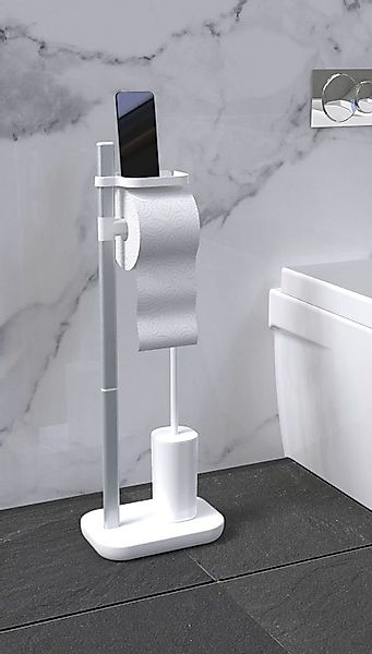 Bischof WC-Garnitur "Stena", aus Aluminium-Kunststoff, mit Ablageschale, 9 günstig online kaufen