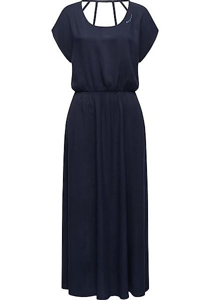 Ragwear Jerseykleid Lalline Wadenlanges Shirtkleid mit stylischem Rückenaus günstig online kaufen