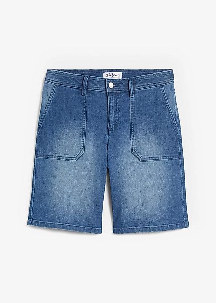 Straight Jeans, Mid Waist, Bermuda günstig online kaufen