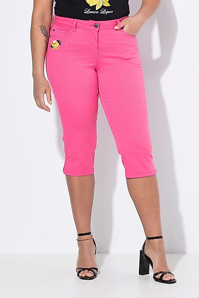 MIAMODA Regular-fit-Jeans 3/4-Caprijeans Carrie Zitronen-Stickerei günstig online kaufen