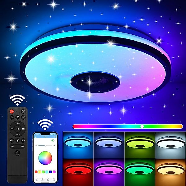BlingBin LED Deckenleuchte RGB-Deckenleuchte mit Farbwechsel günstig online kaufen
