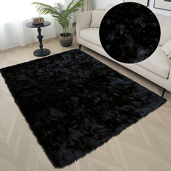 my home Hochflor-Teppich Kalua, verschiedene Formen, günstig online kaufen