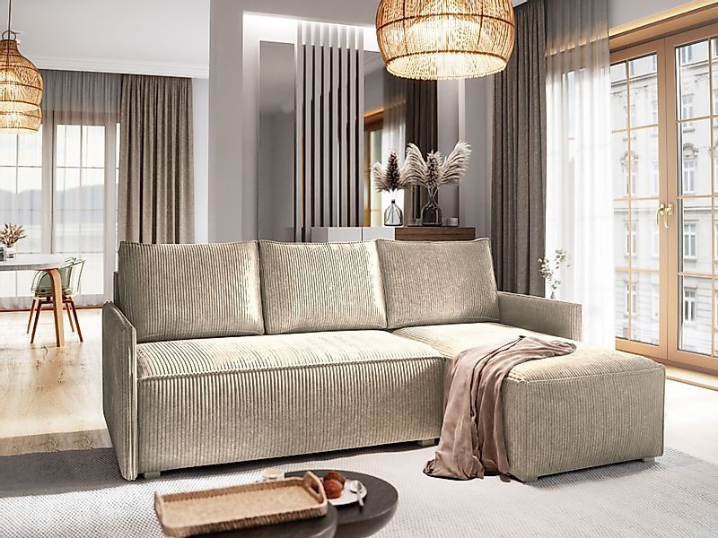 Masseno Ecksofa PERUSI mit Schlaffunktion L-Form, günstig online kaufen