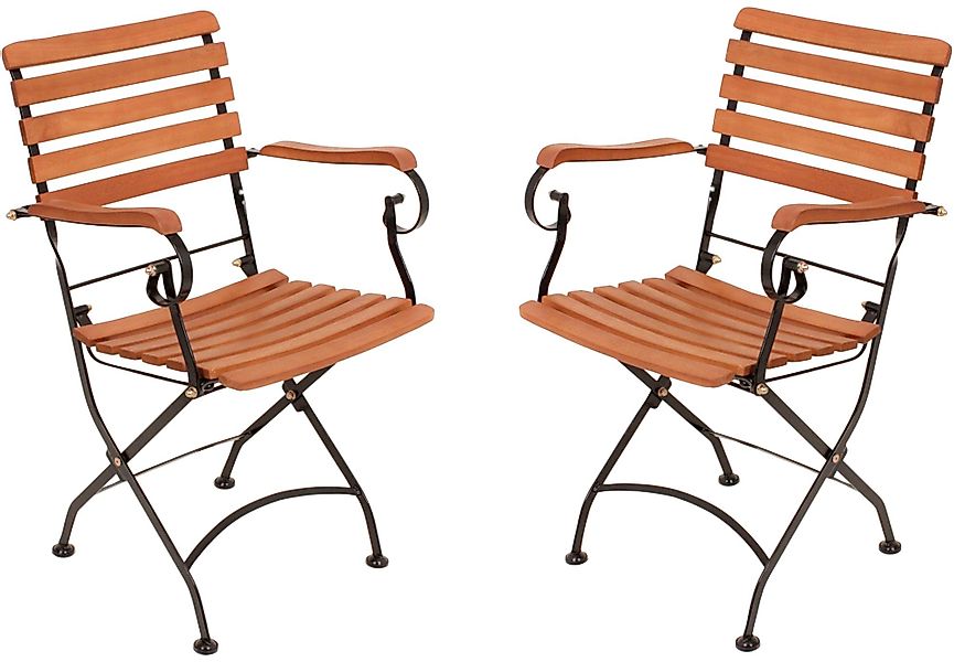 Garden Pleasure Klappstuhl WIEN (Set, 2 günstig online kaufen