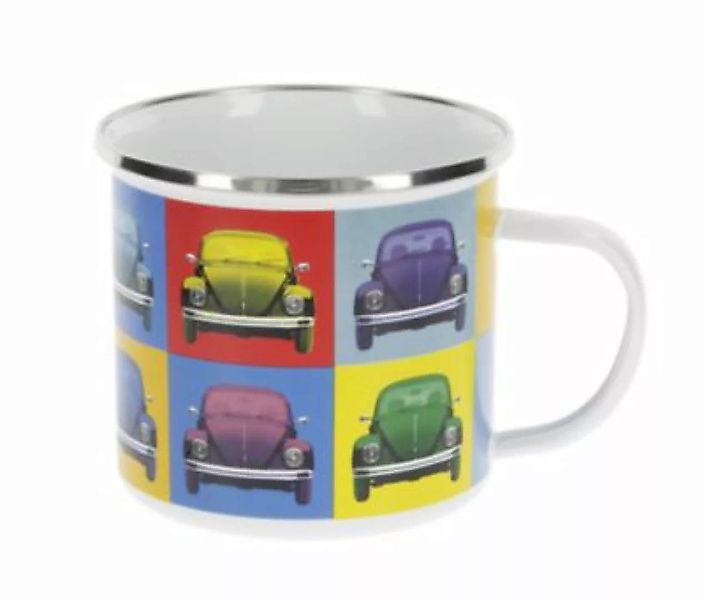 VW Collection by BRISA VW Käfer Tasse emailliert 500ml - Multicolor bunt günstig online kaufen