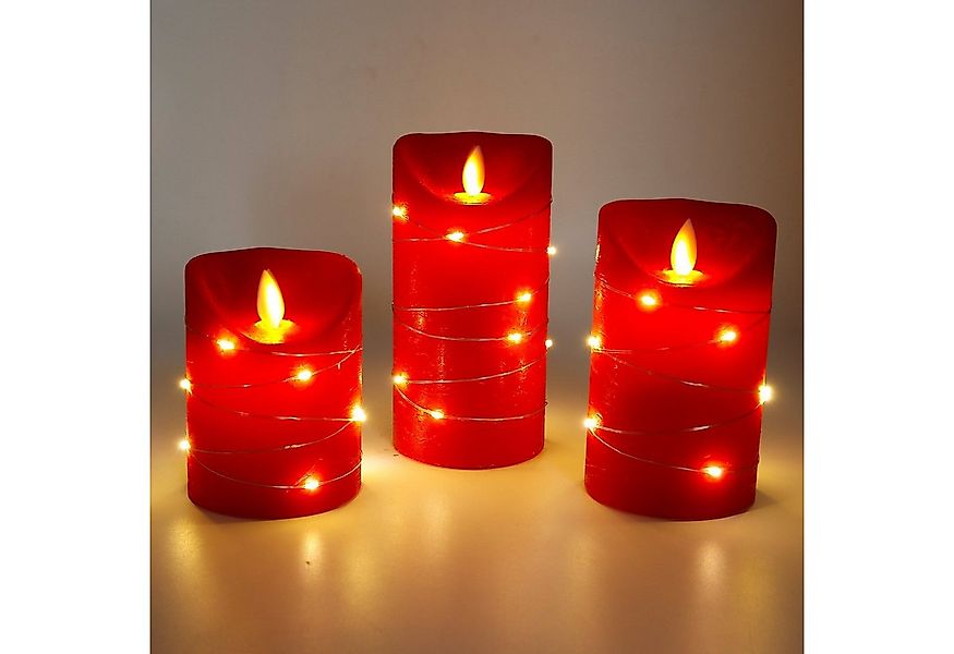 CCLIFE LED-Kerze LED Kerzen 3er 5er Set mit Fernbedienung Timer Funktion günstig online kaufen