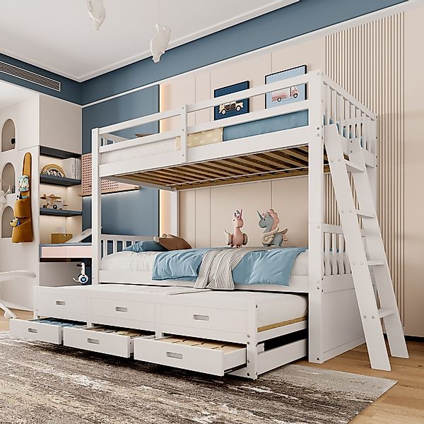 Flieks Etagenbett, Kinderbett 3 Liegefläche und günstig online kaufen