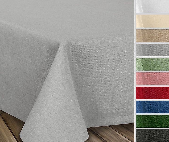 Beautex Tischdecke Fleckenabweisende bügelfreie Tischdecke mit Lotuseffekt, günstig online kaufen