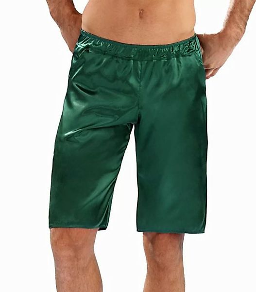 DKaren Schlafshorts Herren Satin Schlafhose Kurz Schlafanzughose Shorts -Ze günstig online kaufen