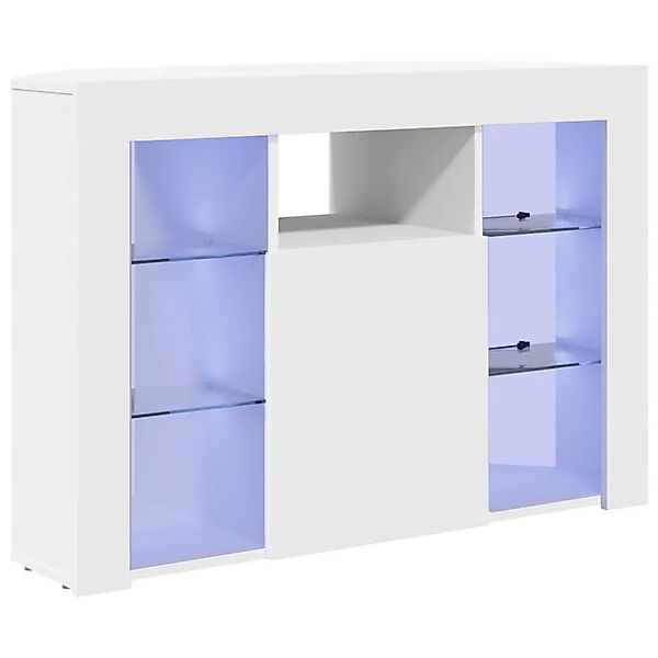 vidaXL Eck-LED-TV-Schrank Wandmontiert Weiß 100x40x68cm Holzwerkstoff 88978 günstig online kaufen