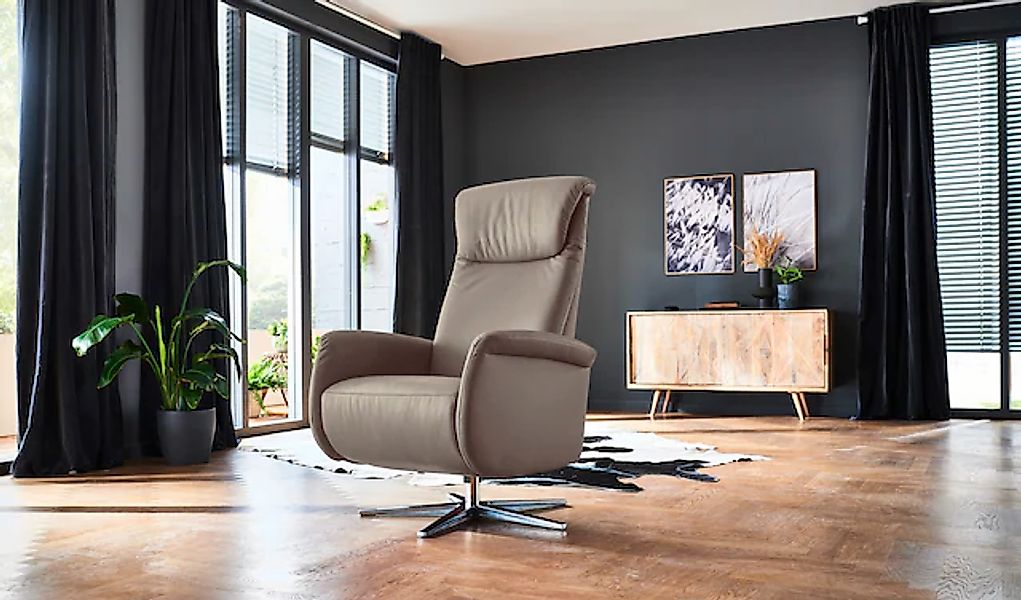 Home affaire Relaxsessel »Cartore Chromfuß, mit manueller oder motorischer günstig online kaufen