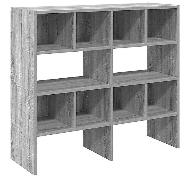 vidaXL Kleiderständer Schuhregale 2 Stk. Stapelbar Grau Sonoma 89,5x30x40 c günstig online kaufen