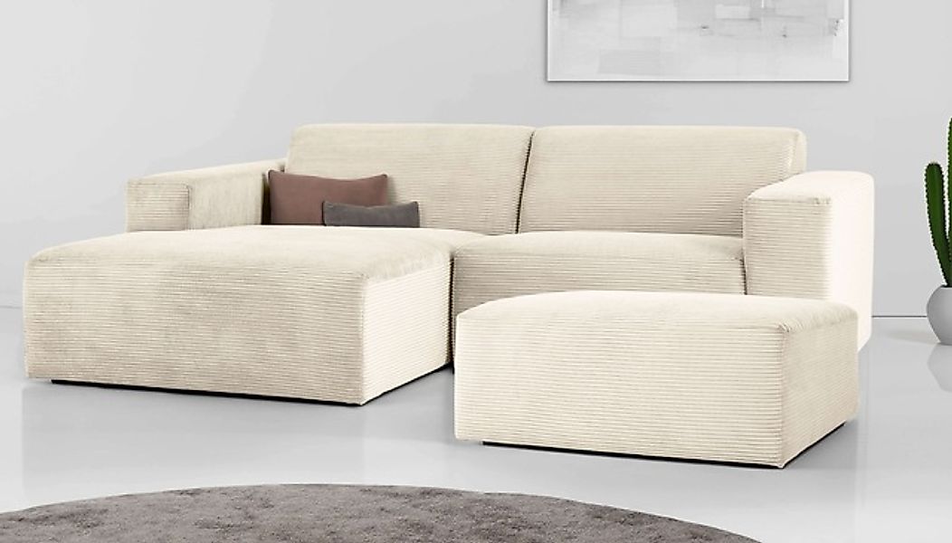 OTTO home Ecksofa »Koa,228cm, L-Form, Modulsofa, Webstoff, Cord, Struktur, günstig online kaufen