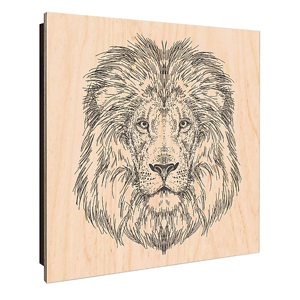 Banjado Großer Schlüsselkasten Holz 30x30cm Schwarz Scharnier Links 50 Hake günstig online kaufen