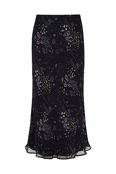 Lily and Lionel Midirock "Poppy Bias Cut Zodiac Print Midi Skirt In Multi D günstig online kaufen