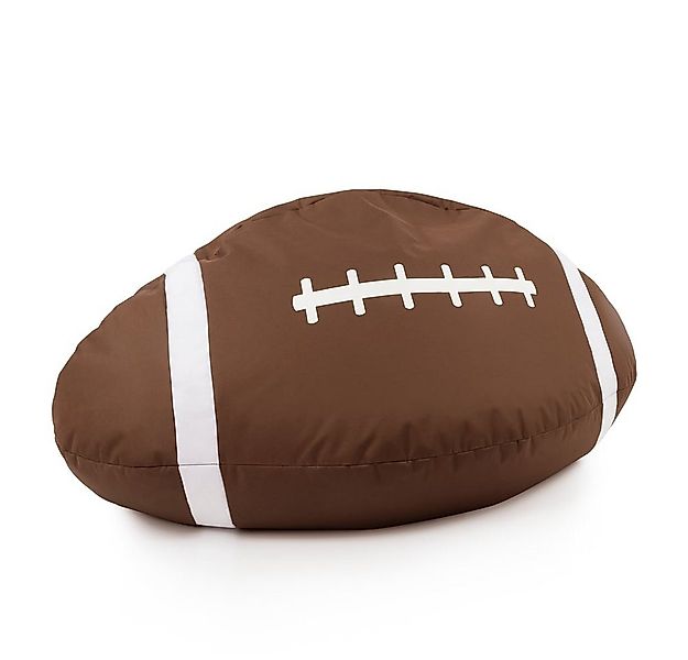 Lumaland Sitzsack Football-Sitzsack 80 x 160 cm XL Bodenkissen Gaming, Indo günstig online kaufen