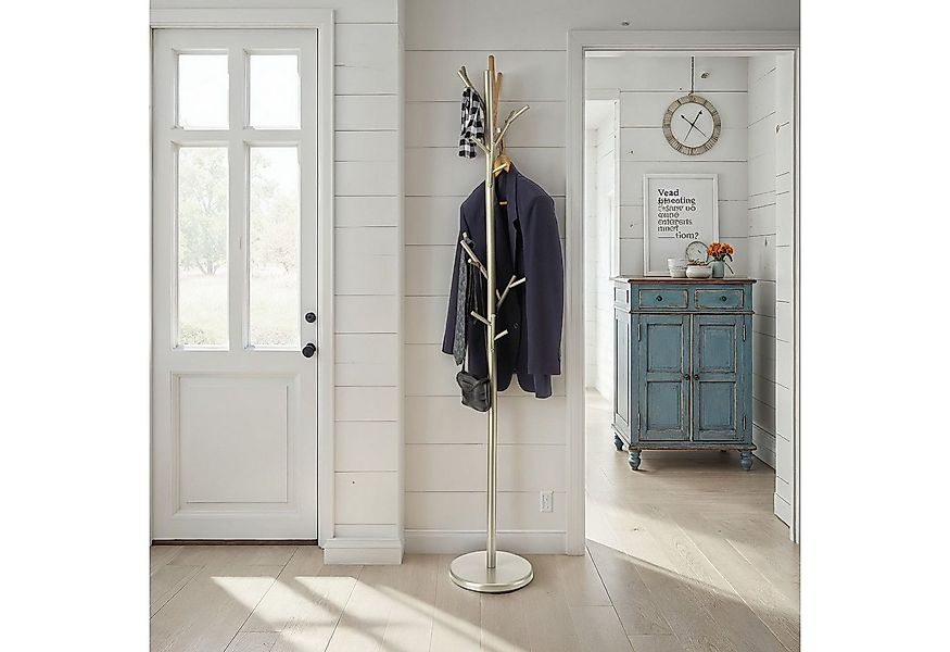 IDIMEX Kleiderständer ZENO, Garderobenständer mit 6 Haken aus Metall Flur C günstig online kaufen