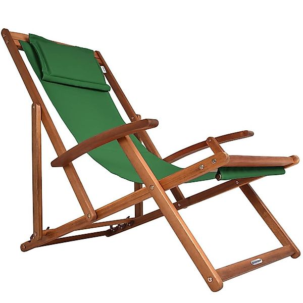 Casaria Gartenliege Grün, 160kg Belastbar Armlehne günstig online kaufen