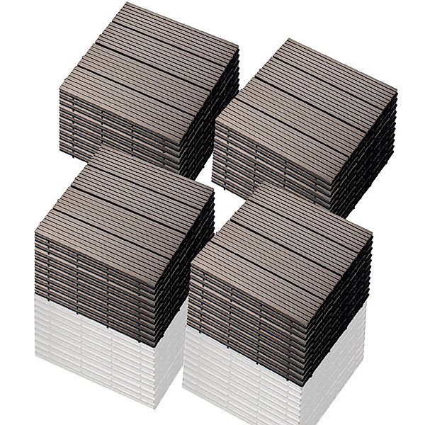 euroharry WPC-Fliesen 44-St. 4m² Terrassenplatten, 30x30 günstig online kaufen
