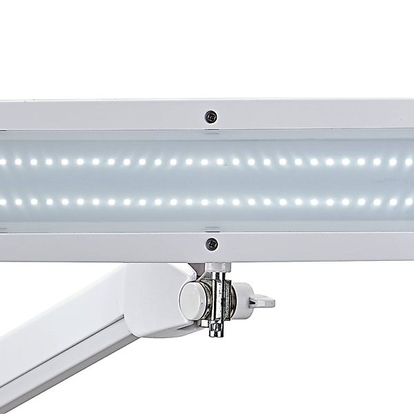 LED-Arbeitsplatzleuchte MAULintro, weiß, 52 cm, Klemmfuß günstig online kaufen