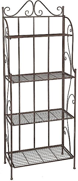 Ambiente Haus Standregal "Regal mit 4 Böden in Antikbraun - 162 cm", (1 St. günstig online kaufen