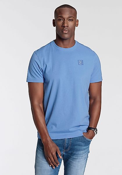 DELMAO Rundhalsshirt Kurzarm, Regular Fit, basic, günstig online kaufen