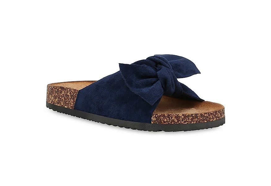 VAN HILL 833538 Pantolette Damen Sandalen Pantoletten Korkoptik Sommer Schl günstig online kaufen