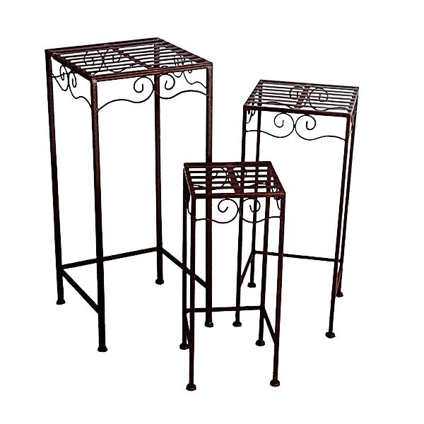 Spetebo Blumenständer Metall Blumenhocker eckig im günstig online kaufen
