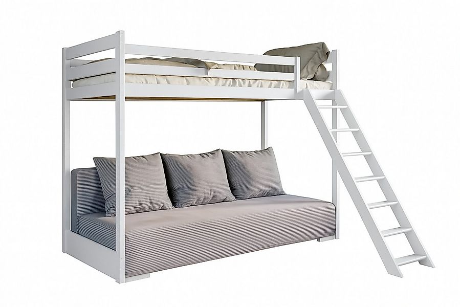 Deine Möbel 24 Etagenbett Jugendbett Couch SIDNEY 90x200/140x200 mit Schlaf günstig online kaufen