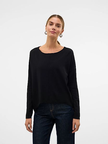 Vero Moda Rundhalspullover "VMBREEZE AURA LS ZIPPER BLOUSE NOOS" günstig online kaufen