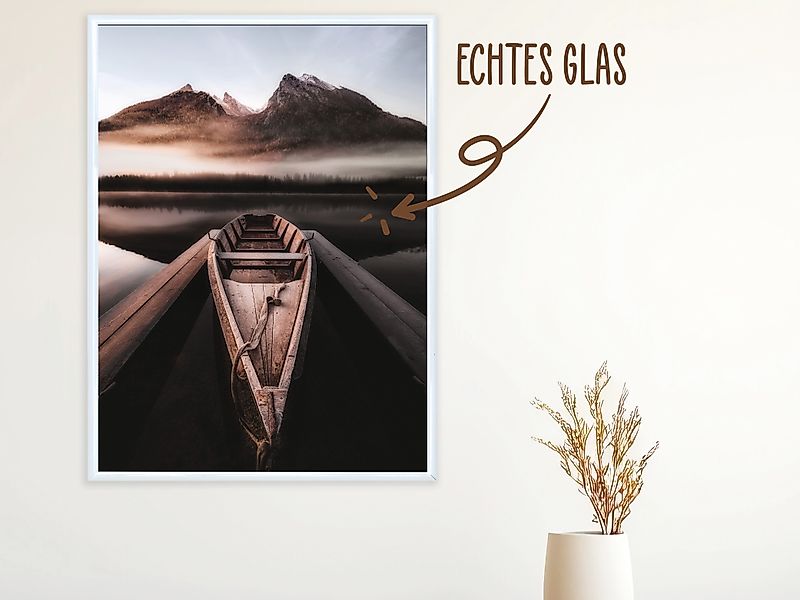 Wackadoo Living Bilderrahmen-Set Bilderrahmen mit Glasscheibe günstig online kaufen