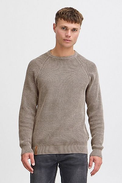 Indicode Strickpullover IDRockford Strickpulli in Waffelstrick-Optik günstig online kaufen