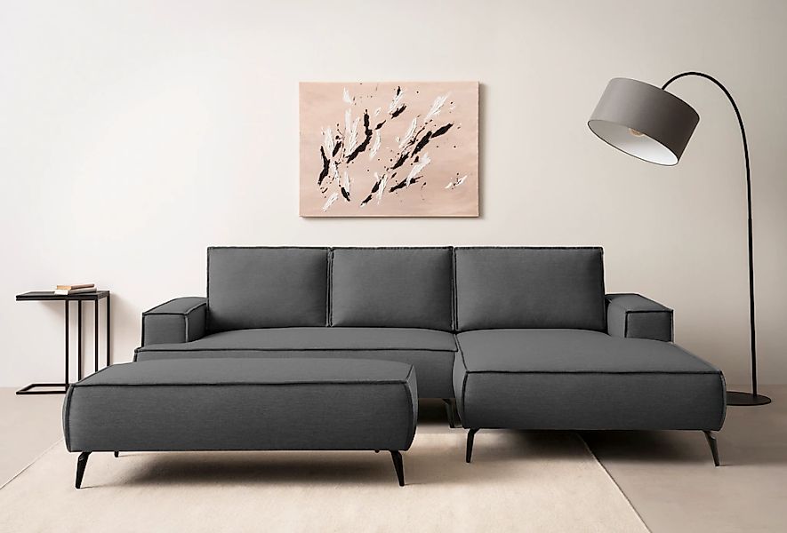 Home affaire Sitzgruppe "TVINNU, Polsterecke L-Form, Schlaffunktion, mit Ho günstig online kaufen