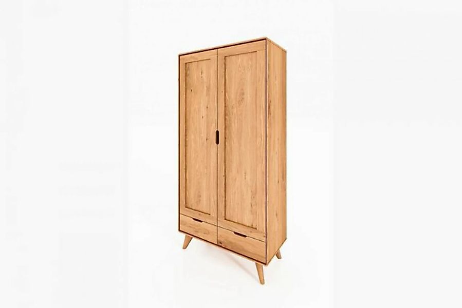 Natur24 Kleiderschrank Kleiderschrank Gerg Wildeiche 90x45x180 mit 2 Türen günstig online kaufen