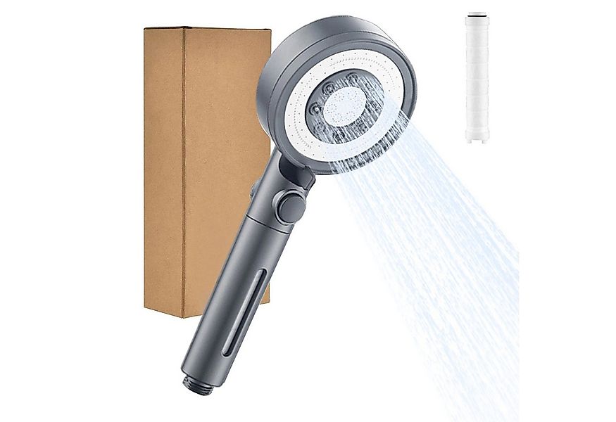 REDOM Handbrause Sparduschkopf Runder Hochdruck Kopfbrause mit 5 Strahlarte günstig online kaufen