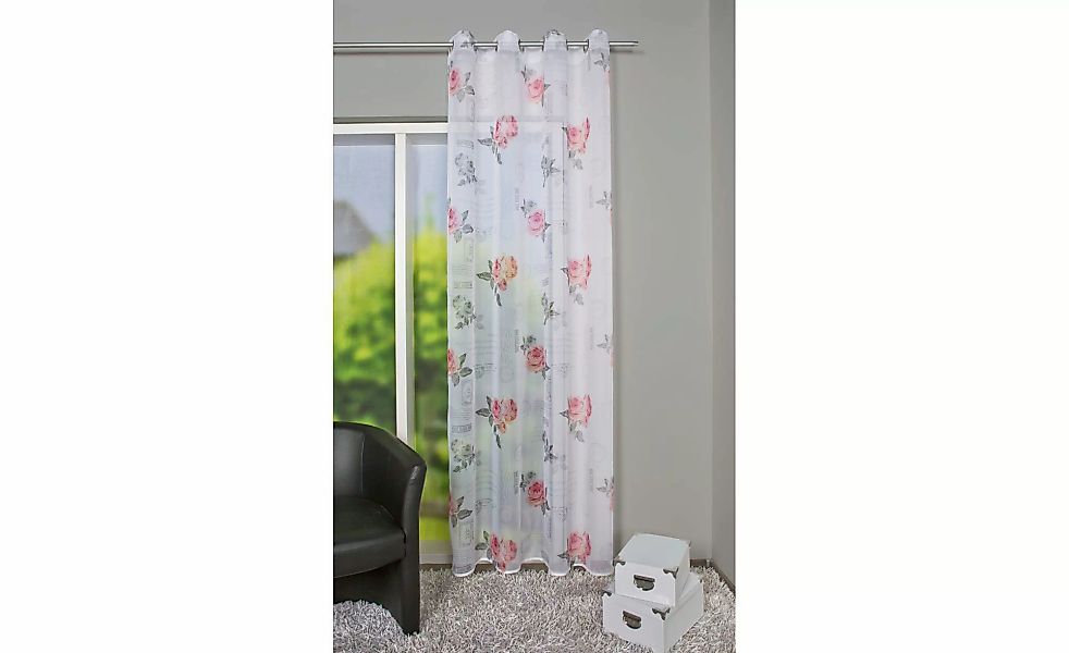 HOME Wohnideen Ösenschal   ¦ mehrfarbig ¦ Maße (cm): B: 140 H: 245 Gardinen günstig online kaufen