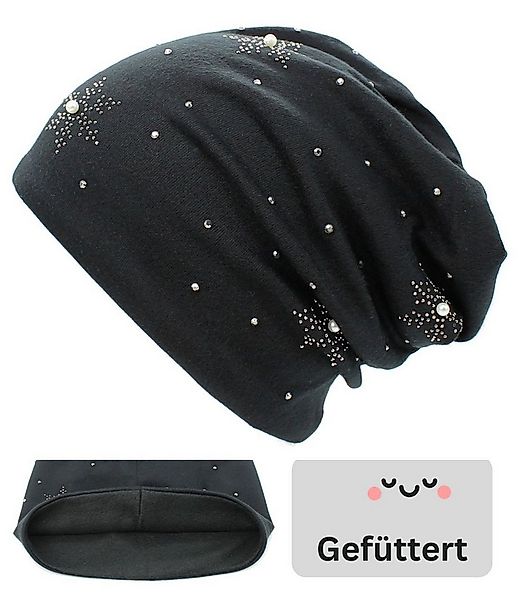dy_mode Beanie Damen Beanie Mütze mit Glitzer – Gefütterte Beanie für kalte günstig online kaufen