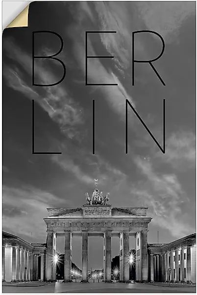 Artland Wandbild »Brandenburger Tor in Berlin«, Berlin, (1 St.), als Poster günstig online kaufen