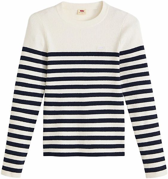 Levis Rundhalspullover "RIB CREW SWEATER", Geripptes Strickmuster günstig online kaufen
