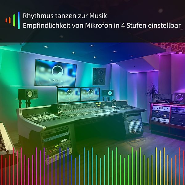 ZMH LED-Streifen RGB einstellbar mit Fernbedienung günstig online kaufen