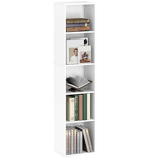 HOMCOM Bücherregal freistehendes Standregal mit verstellbaren günstig online kaufen